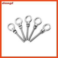 DANGL 5pcs ยาว1/4x2.36ค่ะ สลักเกลียวตา M6 316สแตนเลสสตีล สลักเกลียวสำหรับยกตา พร้อมน๊อต ทนทานสำหรับงานหนัก สลักเกลียวไหล่ เกรดทางทะเล