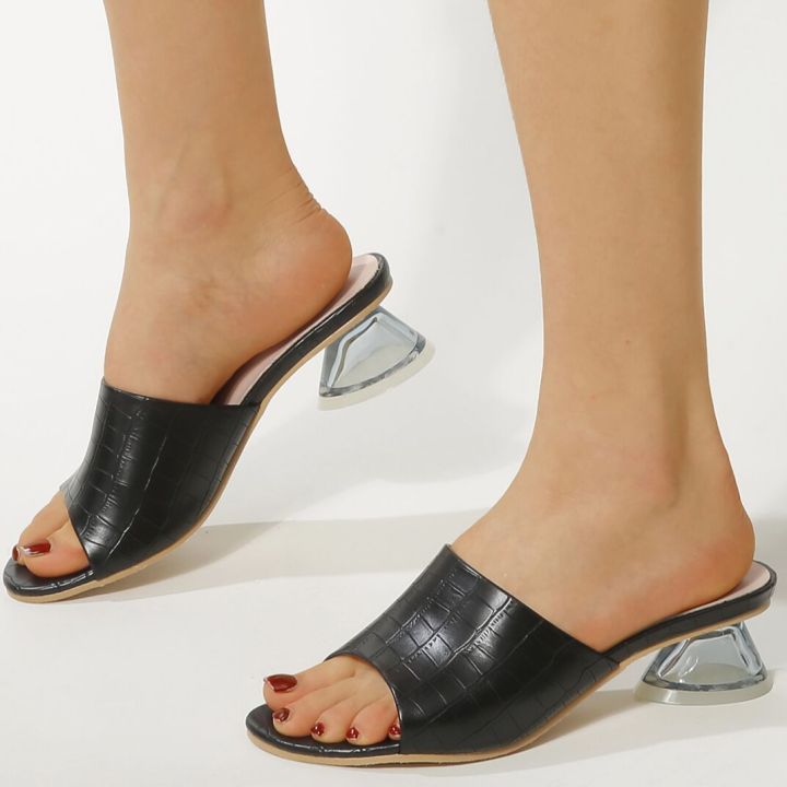 szhydz-szhydz-รองเท้าแตะส้นคริสตัลรองเท้าแตะอเมริกันละตินแบบเรียบ-รองเท้าสวมด้านนอกเป็นหนังเม็ดหินขนาดใหญ่ของผู้หญิง-ส้นหนา-รองเท้าตรง-รองเท้าแตะครึ่งตัว