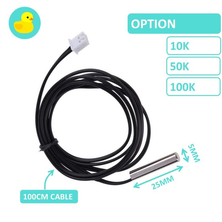 3950 NTC 10K 50K 100K Ohm Heat Temperature Thermistor Sensor Probe | Lazada