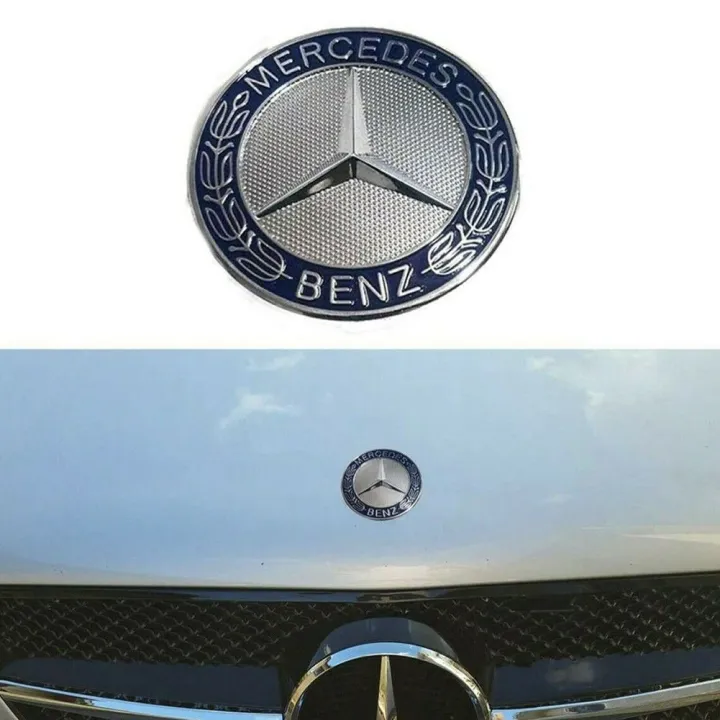 Bonnet/Hood Badge 57mm Emblem For Mercedes Benz C E SL Class Car ...