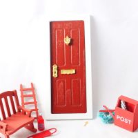 1:12 Dollhouse Miniature DIY Wooden Door Dolls House Furniture Accessories Model Toys Dollhouse Christmas Decoration