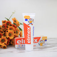 Elmex ยาสีฟันแปรงสีฟันสำหรับเด็กยาสีฟันผสมฟลูออไรด์ป้องกันมอดและป้องกันโรคฟันผุแปรงสีฟันขนนุ่มสำหรับทารกและเด็ก