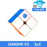 Gan249 V2 2X2x2 Rubix Magic Cube GAN251M Air 2 × 2ความเร็วแม่เหล็กของเล่นปริศนา Professional Gan 2X2 Rubick ภาษาฮังกาเรี่ยน Magico Cubo