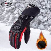 【CW】SUOMY Motorcycle Gloves Men 100% Waterproof Winter Warm Moto Gloves Biker Touch Screen Gant Moto Guantes Motorbike Riding Gloves