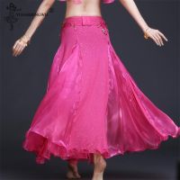 hot【DT】 Belly Skirts Slits Costume Skirt Costume(Without Belt)