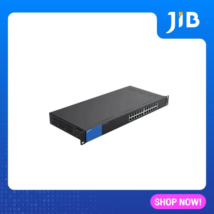 JIB SWITCH (สวิตซ์) LINKSYS 24 PORTS LGS124AP GIGABIT PORT Lazada.co.th