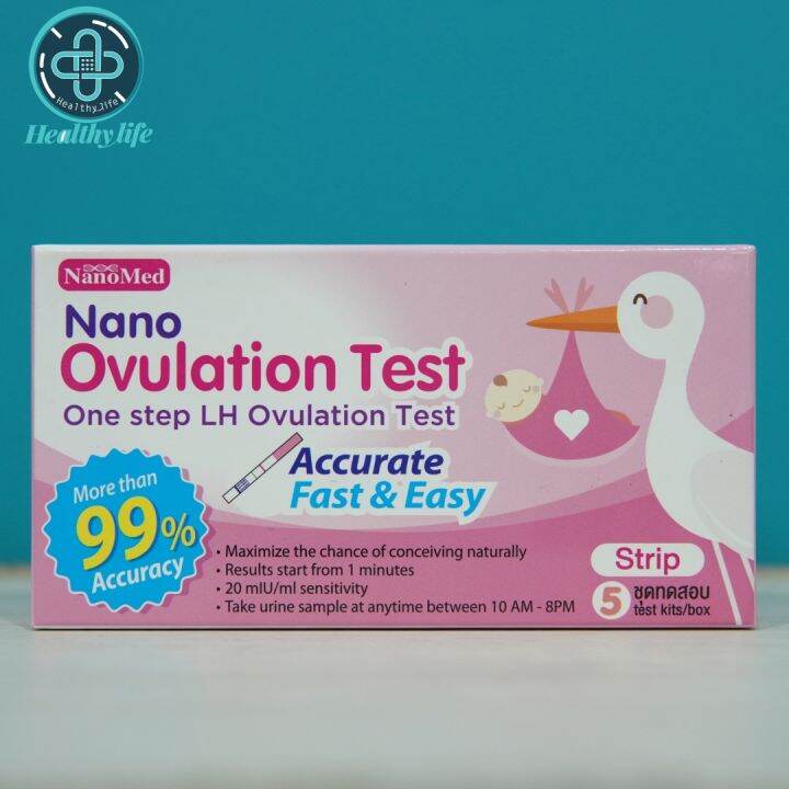 ชุดตรวจวันตกไข่ นาโน LH Ovulation Test Strip Lazada.co.th