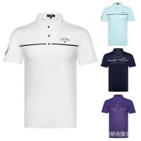 [Callaway] Summer golf Mens Jersey Sports Quick-Drying Breathable Short-Sleeved T-Shirt POLO Shirt Cal Top