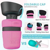 【LZ】 Portable Dog Water Bottle Foldable Pet Feeder Bowl Water Bottle Pets Outdoor Travel Drinker Bowls Drinking Bowl Puppy BPA Free