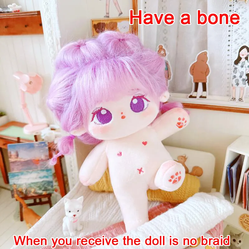 20cm Have a bone Cute Doll Purple Hair Purple Eyes Girls Doll ...