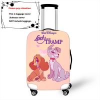 Disney Lady and the Tramp Elastic Thicken Luggage Suitcase Protective Cover Protect Dust Bag Trolley Cover Travel Accessories