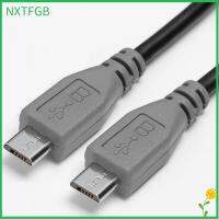 NXTFGB ตัวแปลง ตะกั่ว สายชาร์จ ไมโคร USB เป็นไมโคร USB OTG สายดาต้า ชายไปชาย