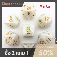 zhangrenge?Cheap? 7pcs Polyster acrylic Dungeons มังกรลูกเต๋าหลายด้านบทบาทการเล่นเกม