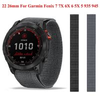 [HOT JUXLLKBKOW 514] 26 22มม.ถักไนลอนนาฬิกาสำหรับ Garmin Enduro Fenix 7 7X 6 6X Pro 5 5X 3 3HR Epix Descent MK1 935 945 S60สายรัดข้อมือสายรัด