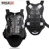 WOSAWE Body Protector เกราะแจ็คเก็ตรถจักรยานยนต์ Motocross Back Shield เสื้อกั๊กแขนกุดกระดูกสันหลังหน้าอกป้องกัน Gears Jacket Unisex