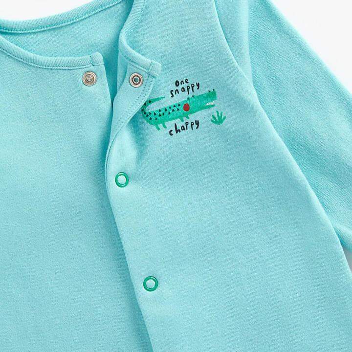 Mothercare Baby Boy Crocodile Sleepsuit 3 Pack Lazada Singapore