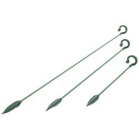 60Pcs Plant Supports Set - 20 Pack Flower Plant Stakes Sticks (3 Sizes), 20 Plant Support Clips and 20 Clips