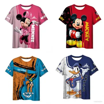 Mickey Mouse Red Yellow Disney Unisex Cartoon Graphic Casual