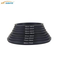 1pc Aluminum Alloy 52-82 49-52 77-82 52-49 55-52 62-58 82-77 Male to Female Thread Lens Filter Ring for DSLR Camera Adapter Ring