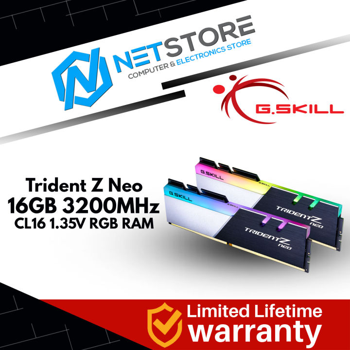 G.SKILL Trident Z Neo 16GB (2 x 8GB) RGB DDR4 RAM - F4-3200C16D