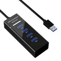 USB HUB 3.0, 4 พอร์ต USB HUB Splitter สำหรับแล็ปท็อป, PC, Mac, Surface Pro และอุปกรณ์ USB อื่น ๆ-Gamekj