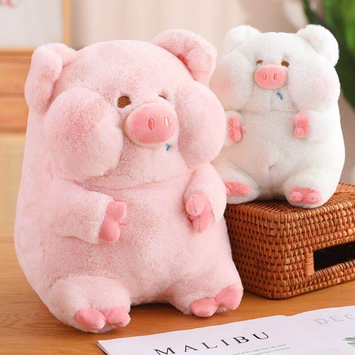 ของเล่นตุ๊กตามีเสียงจี้หมูนิ่มรูปสัตว์ตุ๊กตาของเล่นยัดไส้หมูสีชมพูน่ารัก14ซม-สำหรับเด็กผู้หญิงของขวัญคริสต์มาส