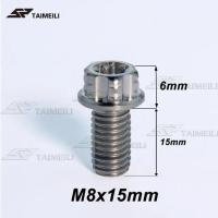 Timeili สกรูหน้าแปลนหัว Torx สกรูไททาเนียม M8x15 / 20 / 25 / 30/35/40/45/50M ด้ายสกรูมอเตอร์ไซค์