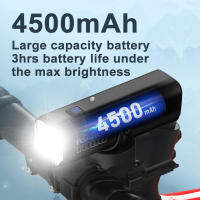 TOAGER ไฟจักรยาน1000LM ชุดไฟหน้ารถจักรยานแบบชาร์จไฟได้ TypeC ไฟ LED 21700 4500MAh ไฟจักรยานไฟฉายคาดผมกันน้ำจักรยานอุปกรณ์เสริม