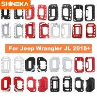 SHINEKA พวงกุญแจสำหรับ Jeep Gladiator JT หุ้มกุญแจรถอุปกรณ์ป้องกันกุญแจโลหะแบบเต็มรูปแบบสำหรับรถจี๊ป JL 2018-2023