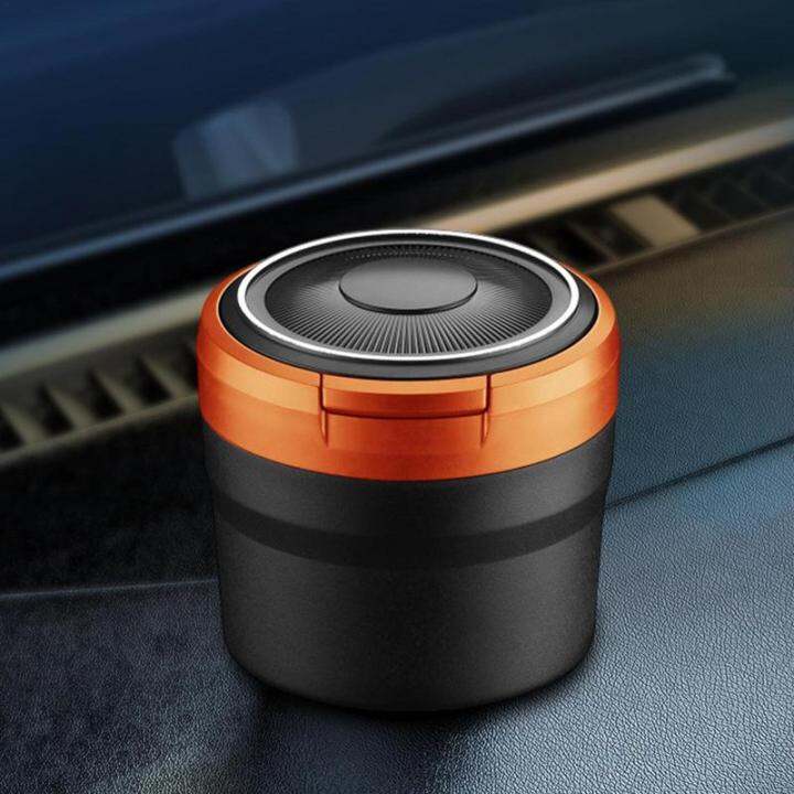 ที่เขี่ยสำหรับรถ-cool-ashtrays-สำหรับรถที่เขี่ยพร้อมฝาปิดที่เขี่ยแบบพกพาพร้อมไฟ-led-ถังขยะรถยนต์ขนาดเล็กสำหรับเดินทางกลางแจ้ง