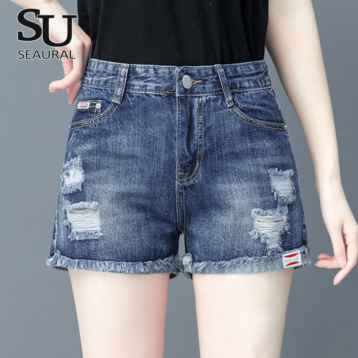 SEAURAL seluar pendek perempuan ripped short pants women korean style ...
