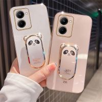 พร้อมใหม่เคสโทรศัพท์ Realme C53 C51 C55 NFC C33 10 4G 5G Realme10 Pro + 2022เคสชุบด้วยน่ารักท่าเรือหมีเคสโทรศัพท์ป้องกันเลนส์อุปกรณ์ยึดกล้องสำหรับ Realme10 Pro