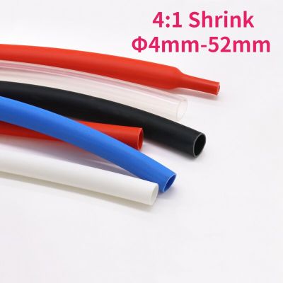 20cm Dual Wall Heat Shrink Tube 4:1 Ratio Shrinkable Tubing With Glue Adhesive Lined Wrap Wire Cable Kit Φ4mm-52mm Cable Management