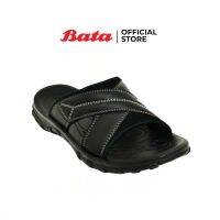 Bata MENS Sandal รองเท้าแตะชาย แบบสวม เปิดส้น สีดำ รหัส 8616086 Mensandal Fashion SUMMER