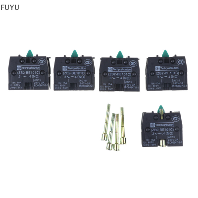 FUYU 5pcs ZB2-BE101C สวิทช์ปุ่มกดติดต่อ BLOCK XB2 Series Products