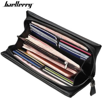 （Layor wallet）Baellerry กระเป๋าสตางค์สามารถจุบัตรได้มากผู้ชาย,กระเป๋าสตางค์ใส่บัตรธุรกิจกระเป๋าถือวินเทจสำหรับผู้ชายกระเป๋าสตางค์ยาวกระเป๋าหนังเก็บนามบัตรผู้ชาย