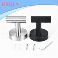 QKKQLA Stainless steel hat Holder Clothes Wall mount Hanging black silver Steel Hooks Black Adhesive Towel Bathroom Kitchen storage