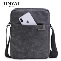 TINYAT Lelaki Beg ผ้าใบอ่อน Bahu Beg สำหรับ7.9 Kasual Crossbody Beg Kalis Air Beg Bahu Perniagaan untuk Lelaki