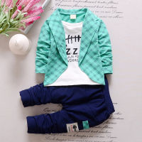 Fashion 2PC Kids Baby Boys Clothes Clothing Sets Infant Boy Coat + Pants Outfits Suits Child Formal Wedding Bow Tie Tracksuits 1 2 3 4 Years