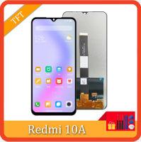 หน้าจอสำหรับ Xiaomi Redmi 10A 220233L2C 220233L2G 220233L 2I จอแสดงผลแอลซีดีดิจิทัลหน้าจอสัมผัสด้วยกรอบสำรองสำหรับ Redmi 10A