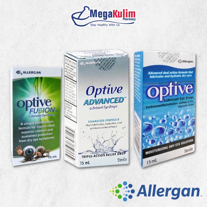 Allergan Optive ( Fusion / Advance / Lubricant Eye Drop ) Lazada