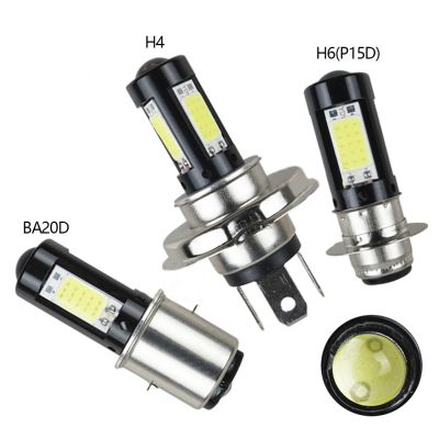 LED Motorcycle Headlight H4 BA20D P15D-H6 White High Low Beam Headlight Lamp Bulbs 12V Fog Light For Moto Scooter Tricycle