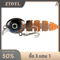 ZTOYL 1ชิ้นเหยื่อว่ายน้ำหลายตัว5.5ซม. 4ก. เหยื่อข้อเหวี่ยงเหยื่อตกปลาเหมือนจริงเหยื่อตกปลาขนาดเล็กเหยื่อตกปลาขนาดเล็กชุดว็อบเบลอร์แท็ก