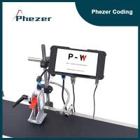 Phezer PW1เครื่องพิมพ์ฉลาก QR Bar ชุดโลโก้หมายเลขรหัสวันที่วันหมดอายุ TIG 12.7/25.4Mm Online เครื่องพิมพ์อิงค์เจ็ท Thermal Office