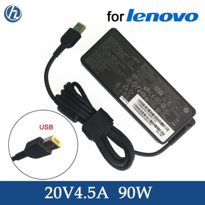 【Selling】 Original 90W 20V 4.5A แล็ปท็อปสำหรับ Lenovo Thinkpad X1คาร์บอน T540p IdeaPad G405s G500s G505s Ac Adapter แหล่งจ่ายไฟ