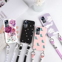 For Xiaomi 12 12T Pro 5G Case Cute Love Heart Soft Silicone Back Cover For Xiaomi 12 T 12T Xiaomi12 12Pro 12TPro Lanyards Fundas