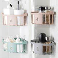 Kitchen Organizer Shelf Plastic Storage Rack Sink Sponge Brush Holder Bathroom Corner Toiletries Corner Storage Holder Bathroom Counter Storage