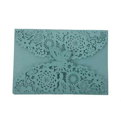 10Pcs/Set Delicate Carved Butterflies Romantic Wedding Party Invitation Card Envelope Invitations for Wedding