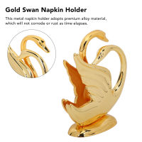 [Zeberdany] Swan Napkin Holder Golden Swan Design Rustproof Alloy Elegant Style Metal Napkin Holder For Napkin Bar Hotel