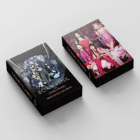 csbi 55Pcs/set Kpop BLACKPINK 2022 New Album BORN PINK Main Tune Shut Down LOMO Cards LISA JENNIE JISOO ROSÉ Collective Photocards/Photo card Set Black